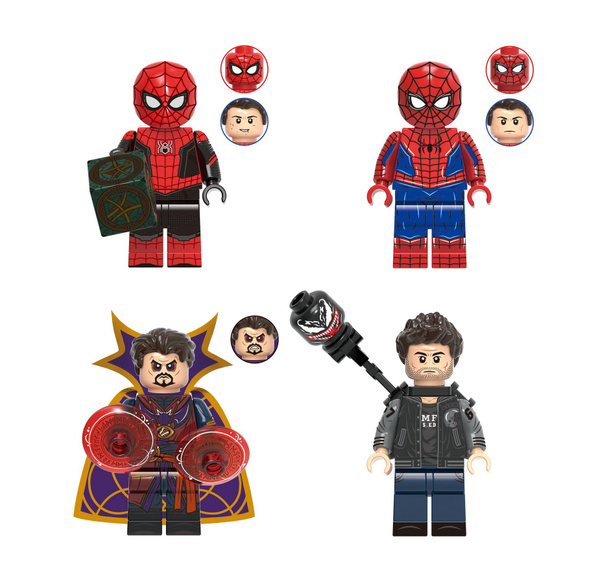 Набор минифигурок Avengers Мстители / Человек Паук, Доктор Стрэндж ...