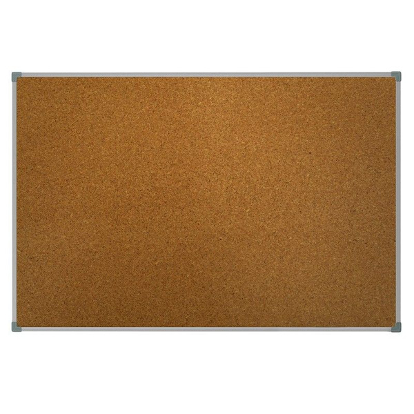 Доска пробковая 90x120 см, BoardSYS, металлическая рама, настенная ...