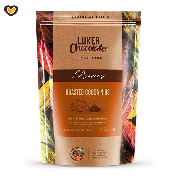 Крупка какао бобов обжаренная, Fino-de-Aroma, Casa LUKER, пак 1 кг ...