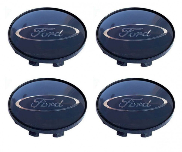 Колпачки на литые диски Ford 59/55/14 мм - 4 шт / Заглушки ступицы Форд ...