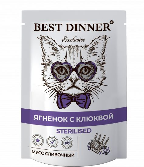 Бест Диннер паучи для кастрированных котов и стерилизованных кошек ...