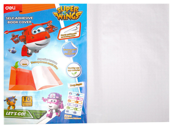 Пленка самоклеющаяся, обложка для учебников/книг/тетрадей, Deli Super ...