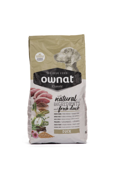 Ownat CLASSIC сухой корм для собак с уткой, 4 кг - купить с доставкой ...