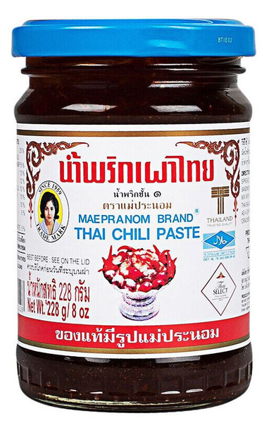 Тайская паста Чили THAI CHILI 228 гр Maepranom - купить с доставкой по ...
