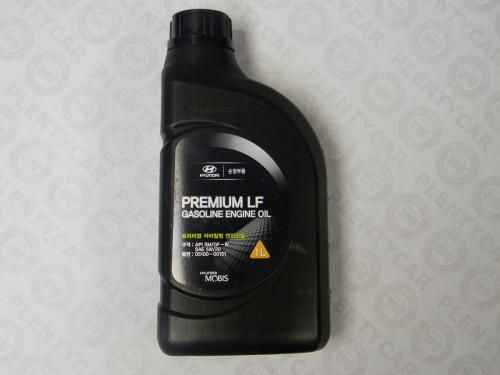 Масло мотор. hyundai prem lf gas 5w20 sm/gf-4 (1л) Hyundai / Kia (Mobis ...