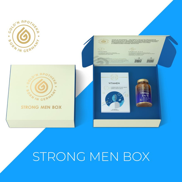 GOLDN APOTHEKA Strong Men Box, набор БАДов для мужчин, комплекс ...