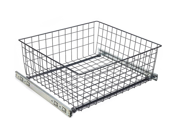 Корзина выкатная сетчатая в модуль 600 мм (535х475х200 мм) на шариковых ...