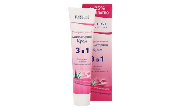 Eveline Cosmetics Крем для депиляции 3 в1 "Ультранежный", 125 мл ...