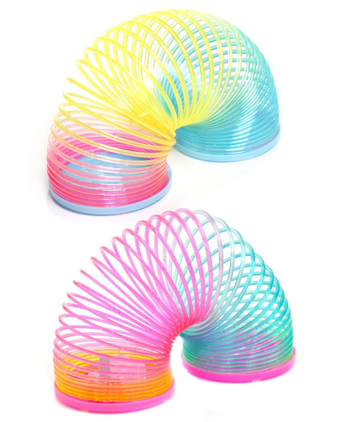 Игрушка - пружинка Радуга 5,5*6 cм светящаяся набор 2 шт - купить с ...