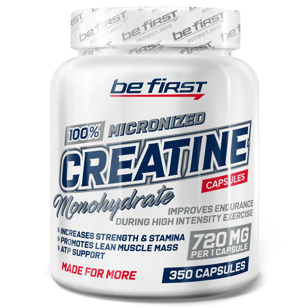 Be First Creatine Monohydrate Capsules 350 капсул - купить с доставкой ...