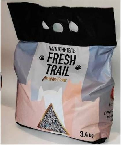 Fresh Trail Премиум 3,4кг наполнитель кремниевый впитывающий для кошек ...
