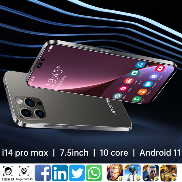 Смартфон 2023 телефон горячей продажи I14 Pro Max 7.5 дюйм большой ...