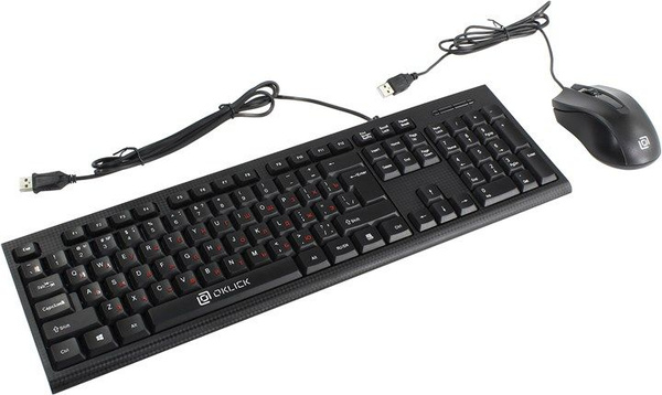 Клавиатура + мышь Oklick 620M, USB, черный купить по выгодной цене в ...