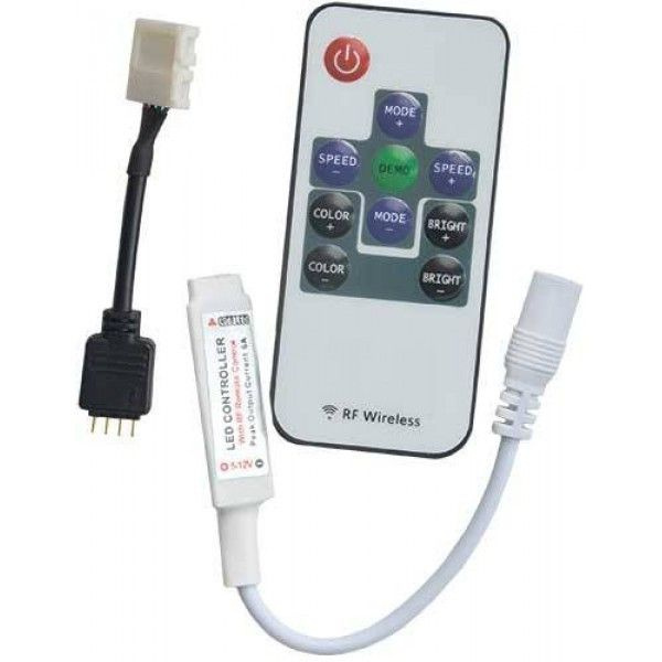 Контроллер для цветной RGB светодиодной ленты на 6 Ампер, 12V/72 и 24V ...