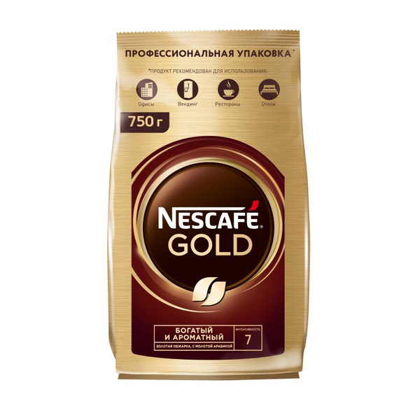Кофе Nescafe Gold раств.субл.750г пакет - купить с доставкой по ...