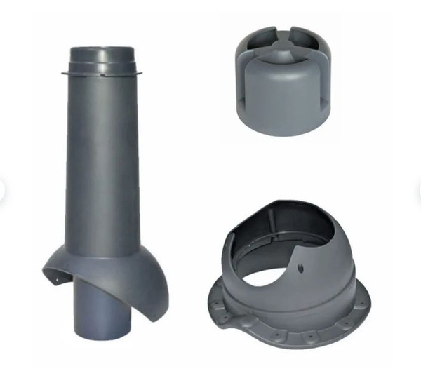 Вентиляционный выход на крышу (комплект) 110 мм h-500 для канализации ...
