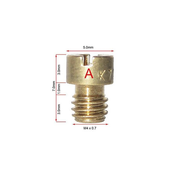 Жиклер карбюратора Альфа, скутер 4T 139QMB (ГДС 100 x М4) - купить по ...