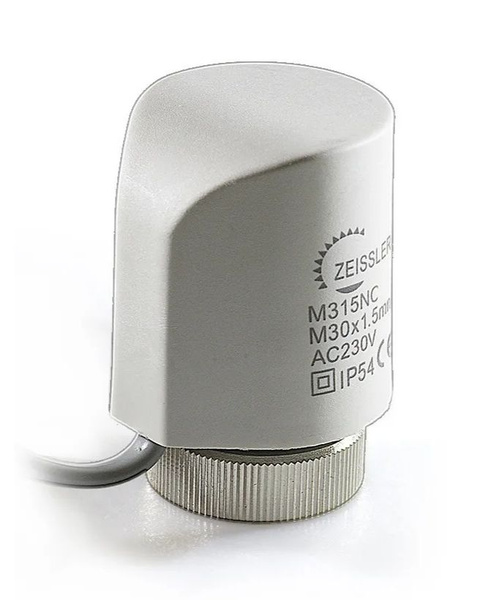 Сервопривод электротермический, нормально открытый AC230V IP54 ZEISSLER ...