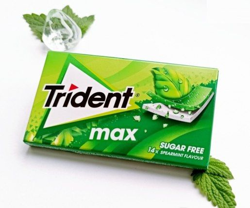 Жевательная резинка Trident Max Мята, 23г БЕЗ САХАРА - купить с ...