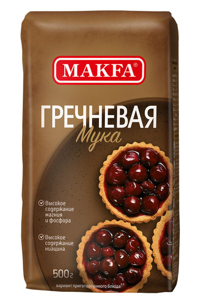 Мука Makfa гречневая, 500 г - купить с доставкой по выгодным ценам в ...