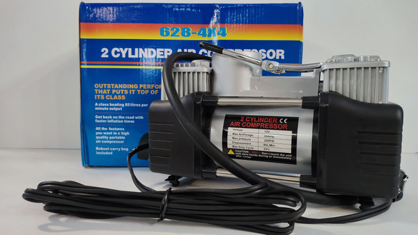 Автомобильный компрессор двухпоршневой 12V/18Amp/85L/Min (628-4X4) 1956 ...