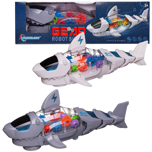 Интерактивная игрушка Junfa Робот-Акула электромеханическая - купить с ...