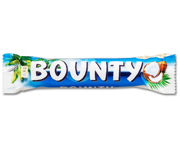 Шоколадный батончик Bounty (Баунти), 2 конфеты, 55 г, 1 шт. - купить с ...