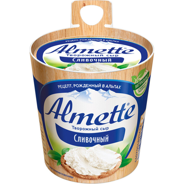 Сыр творожный сливочный 150 г, Almette купить на OZON по низкой цене ...
