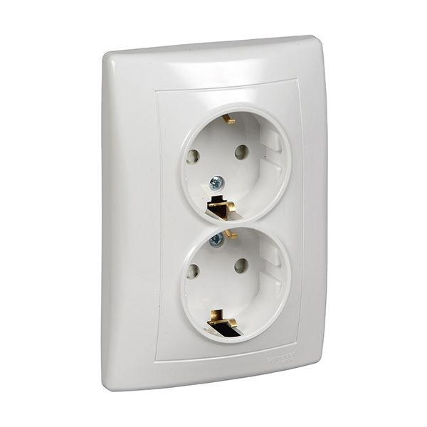 Розетка 2-ая в один подрозетник Schneider Electric Sedna SDN3000721 ...
