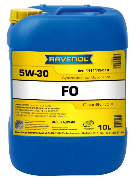 Масло моторное RAVENOL 5W-30 Синтетическое - купить в интернет-магазине ...