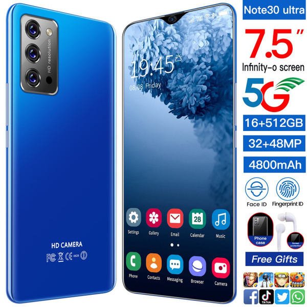 Смартфон MAIMEITE Note30 Ultra 7,5-дюймовый телефон с большим экраном ...