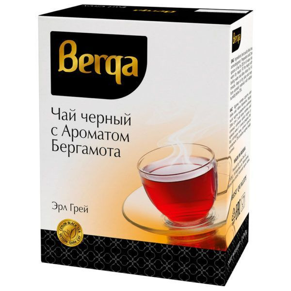 Чай листовой Berga черный бергамот 200 гр. - купить с доставкой по ...