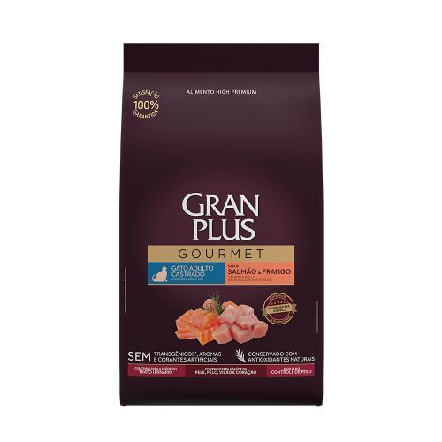 GRANPLUS CAT STERILIZED сухой корм для стерилизованных кошек лосось и ...