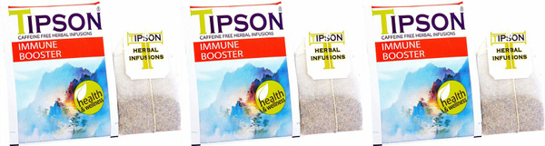 Травяной чай Tipson Immune Booster в пакетиках 1,3 г х 20 шт, комплект ...
