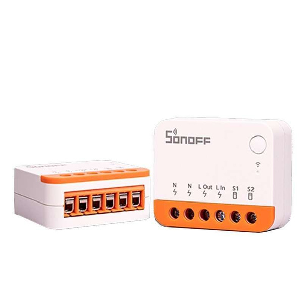 Sonoff MiniR4 - wi-fi модуль для умного дома. /Модель Sonoff Mini R4 со ...
