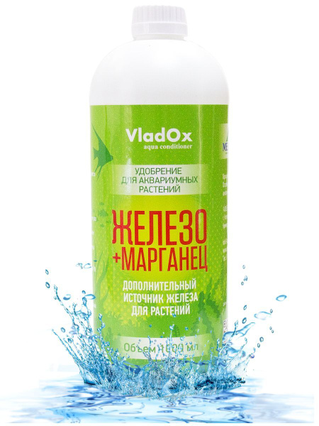 Удобрение для аквариумных растений VladOx ЖЕЛЕЗО+МАРГАНЕЦ 1000 мл ...