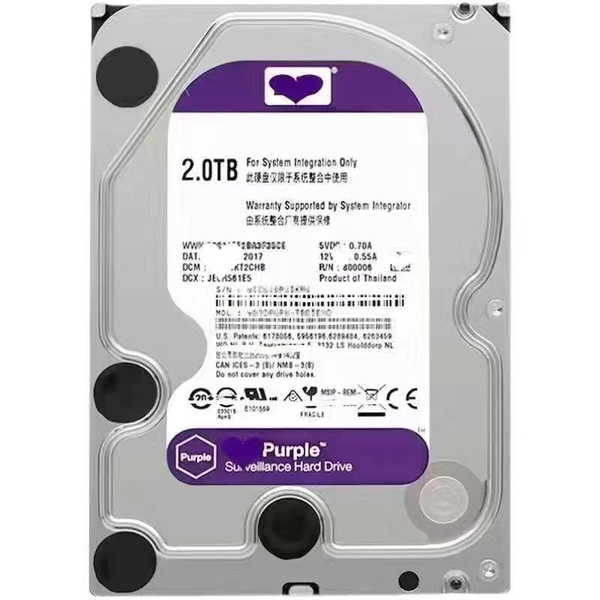 2 ТБ Внутренний жесткий диск Western Digital WD Purple (WD20EZEX ...
