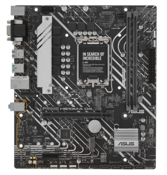 Scheda Madre Asus Prime H610M-E D4-CSM - Intel H610, LGA-1700, DDR4, MicroATX