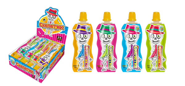 жидкая конфета "Скелетик" 24 шт. по 18 гр. в оригинальной упаковке Без ...