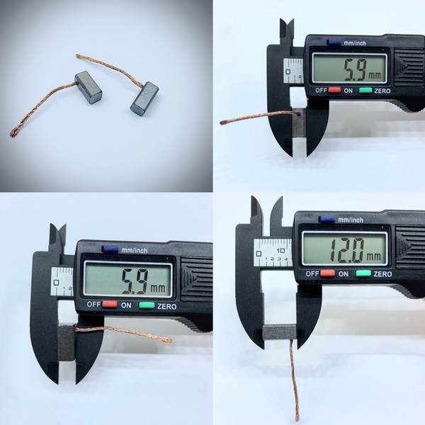 Щетки 6*6*12мм. меднографитовые актуатора Изитроник Опель (2 штуки ...
