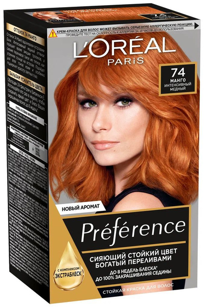 L'Oreal Paris Краска для волос Preference Feria 74 Манго/ - купить с ...
