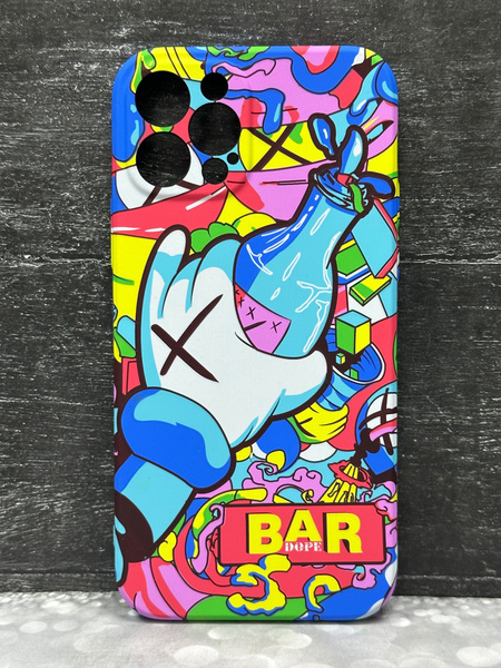 Светящийся чехол-накладка для Iphone 12 pro, Айфон 12 про LUXO/KAWS с ...