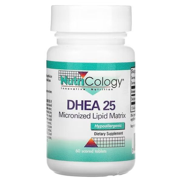 Nutricology, DHEA 25, 60 делимых таблеток - купить с доставкой по ...