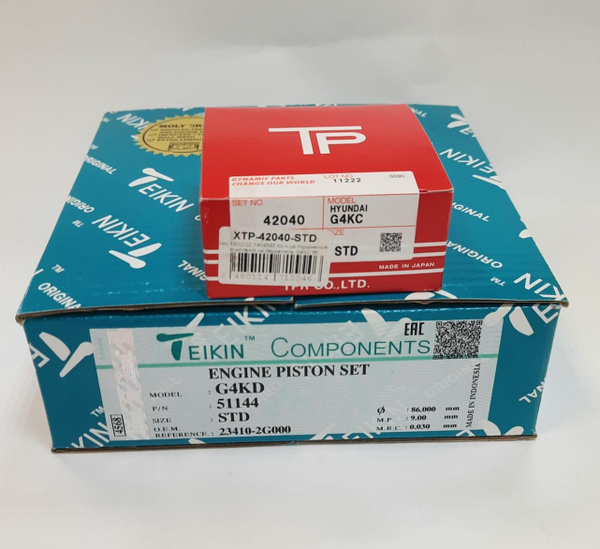 Поршни STD G4KD Teikin с кольцами TP - Teikin арт. 51144std - купить по ...