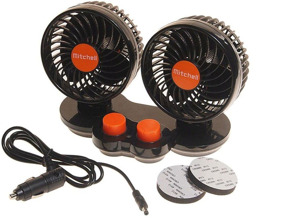 Вентилятор HX-308 12см (4.5") 24V (13W) диммер, двойной, с ...