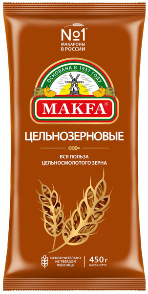 Макароны Makfa Спирали цельнозерновые 450г - купить с доставкой по ...