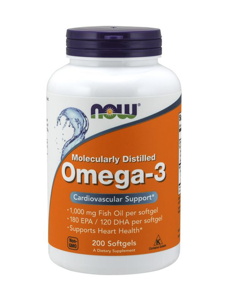 Омега жиры NOW Omega-3, 200 капсул - купить с доставкой по выгодным ...