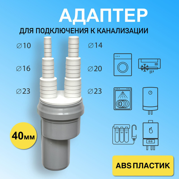 Переходник под слив стиральной машины, посудомоечной машины ...