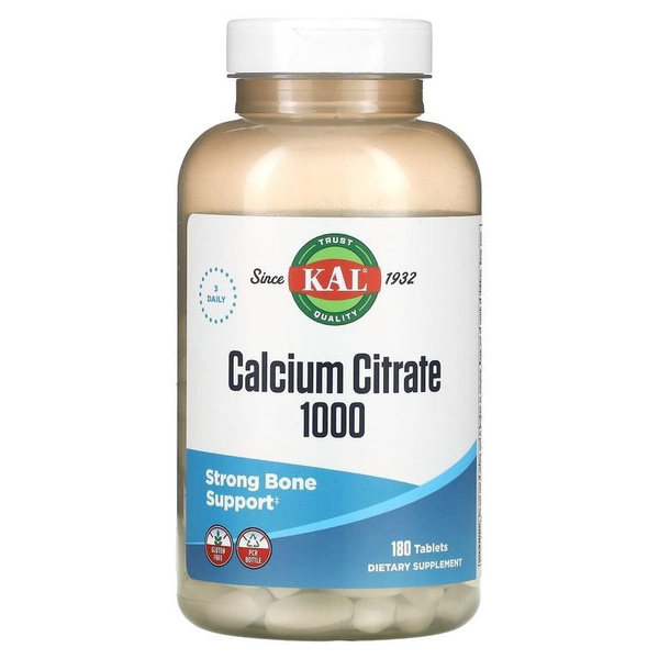 Кальций KAL Calcium Citrate 333 мг 180 таб - купить с доставкой по ...