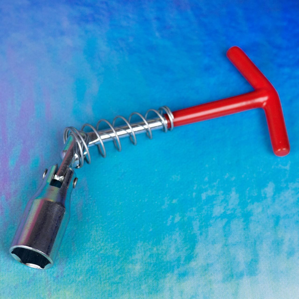 Свечной ключ 21 мм с шарниром FIRE TIGER / Ключ для замены свечей ...